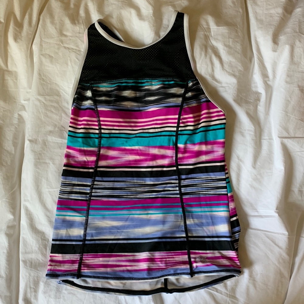 Striped Padded Racerback swim tank